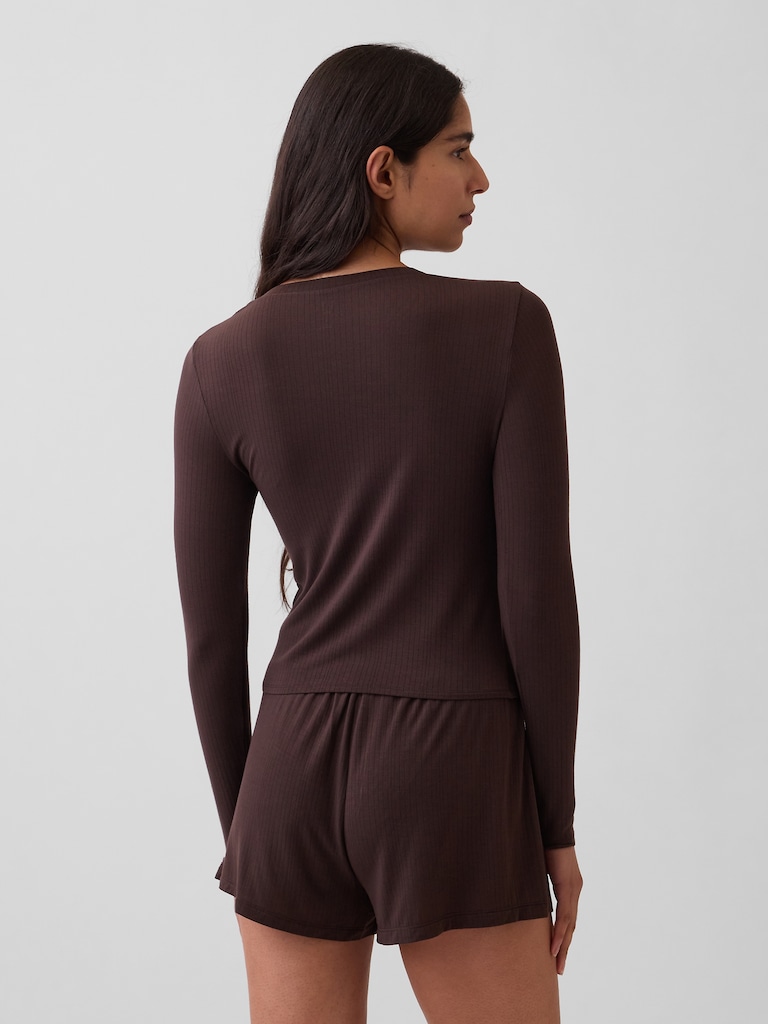 SoftMade Modal Rib PJ Cardigan