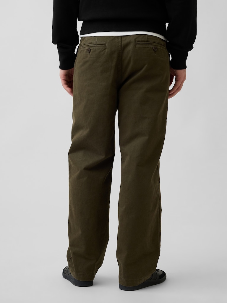 Heavyweight Twill Baggy Khakis
