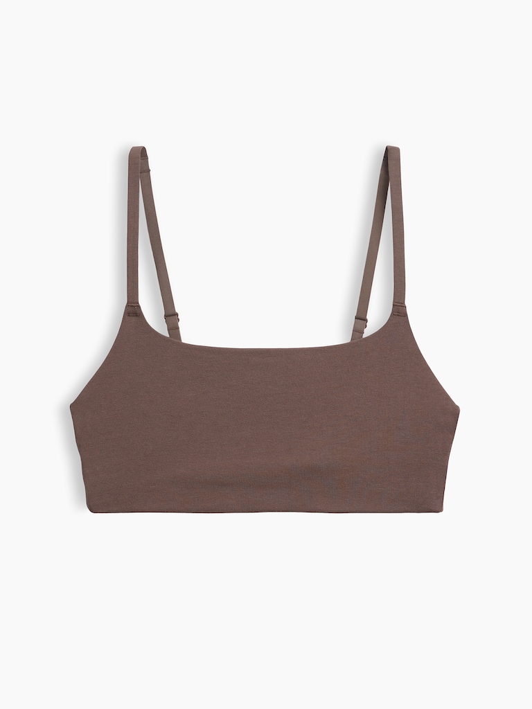 Softest Organic Stretch Cotton Scoop Bralette