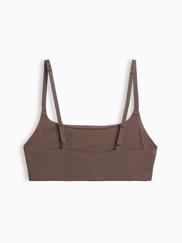 Softest Organic Stretch Cotton Scoop Bralette