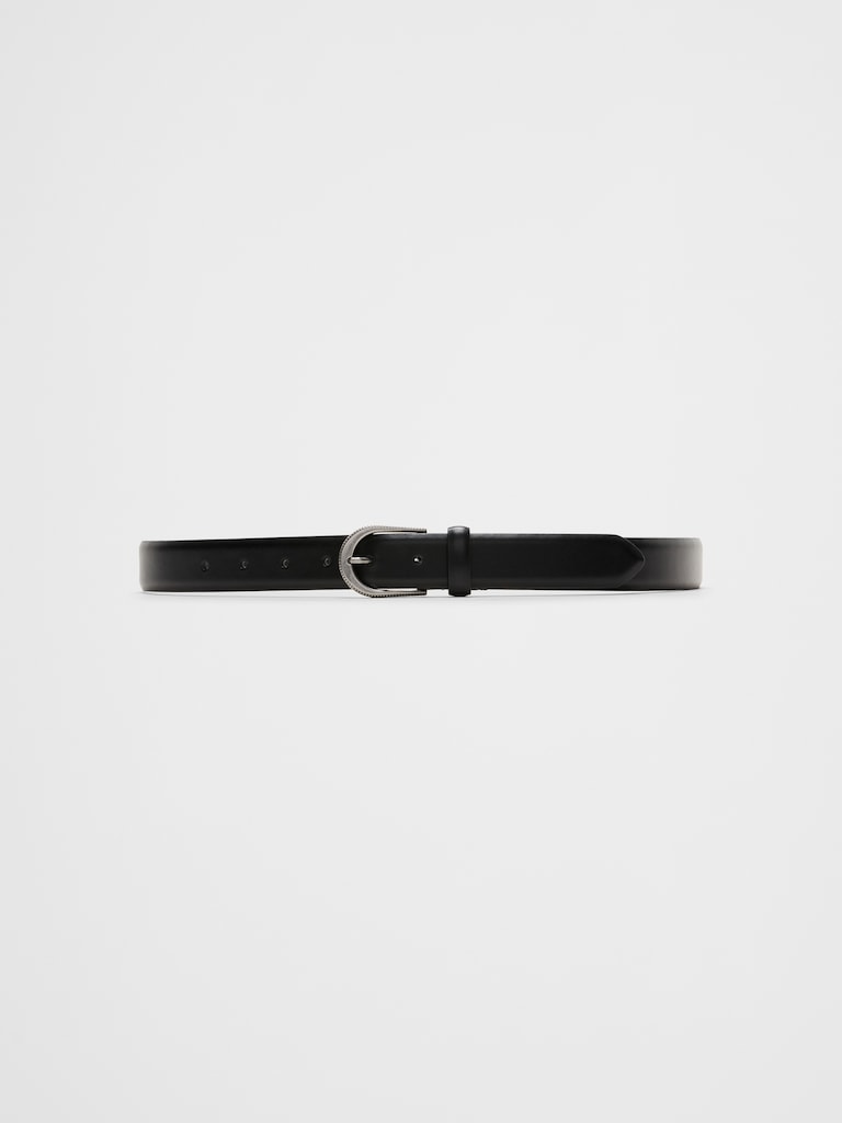 Vegan Western Detail Buckle Belt
