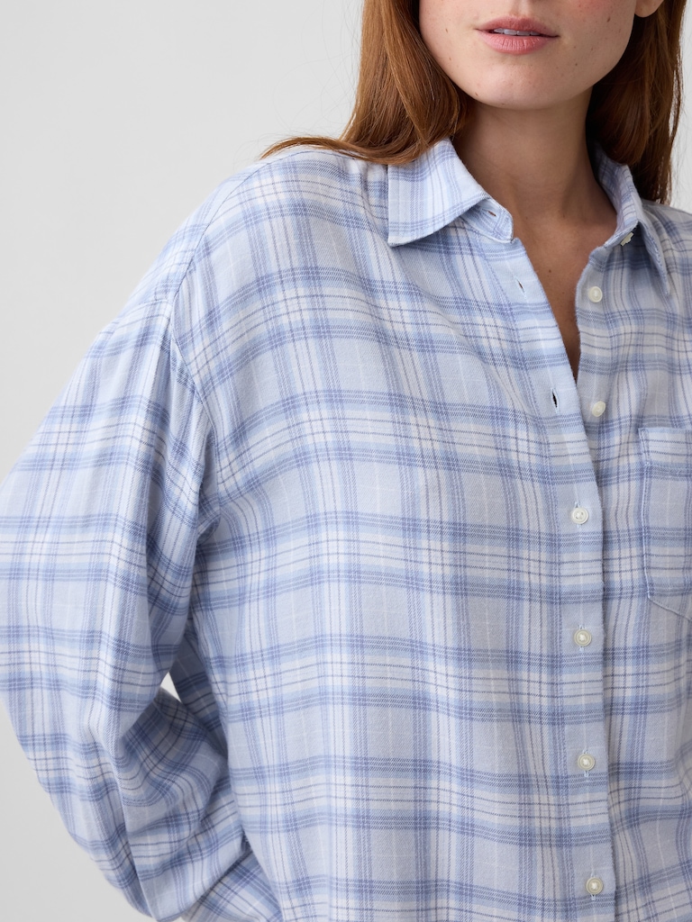 Oversized Shirt in Flannel