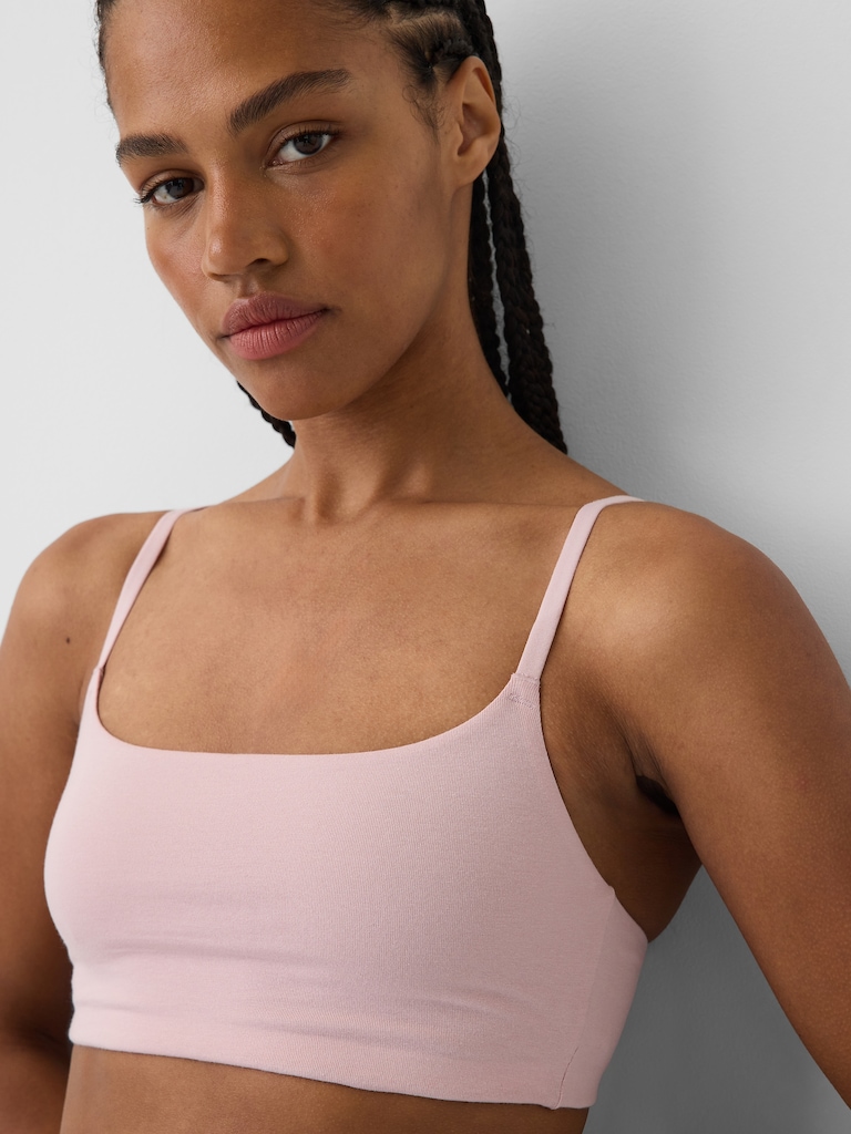 Softest Organic Stretch Cotton Scoop Bralette