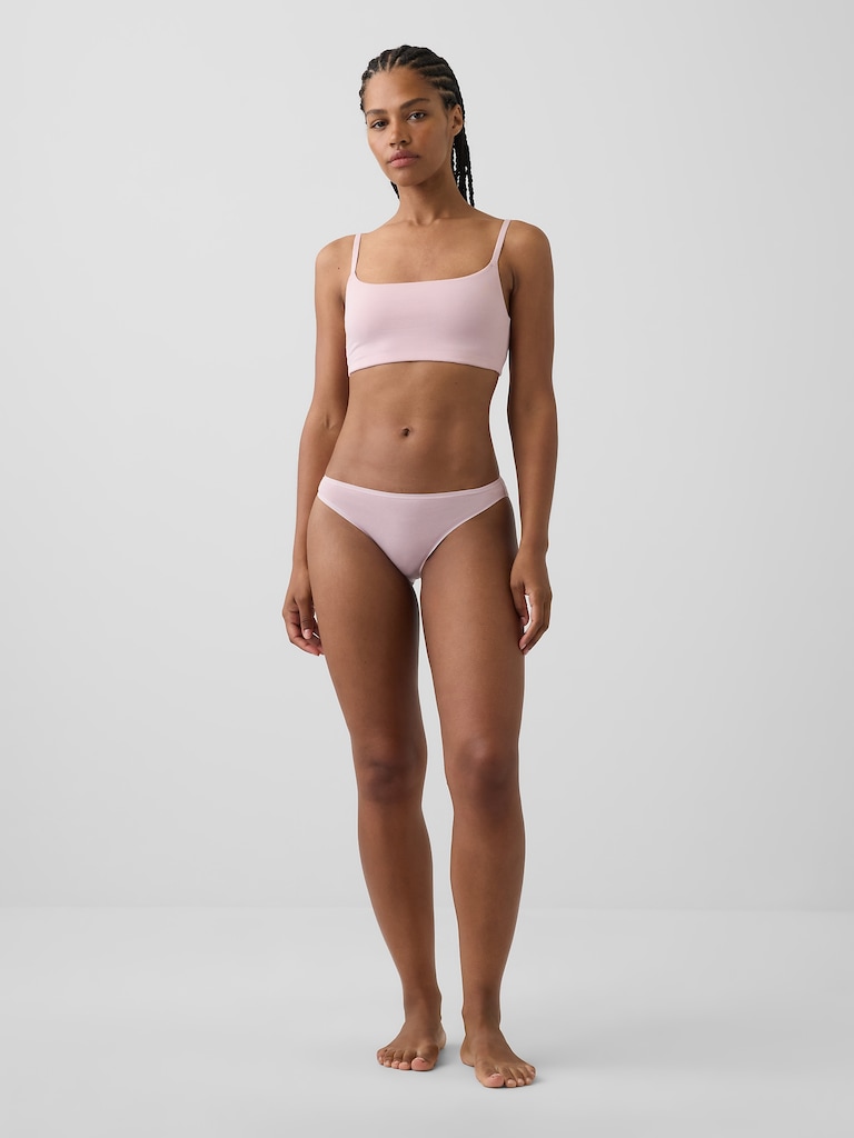 Softest Organic Stretch Cotton Scoop Bralette