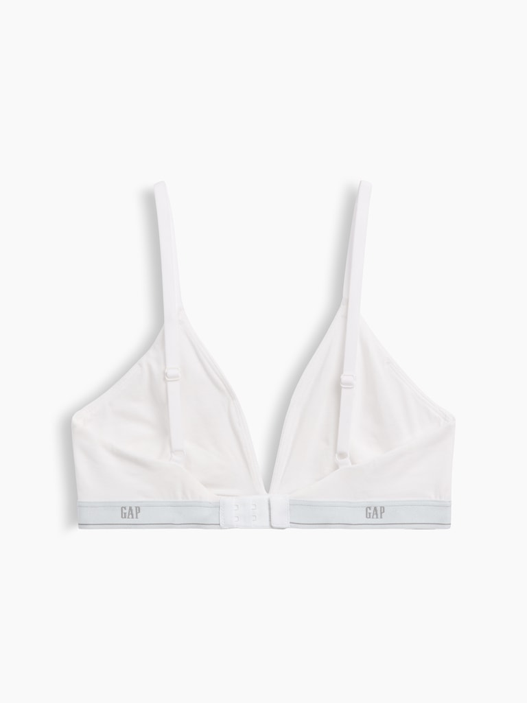SoftMade Organic Stretch Cotton Logo Triangle Bra
