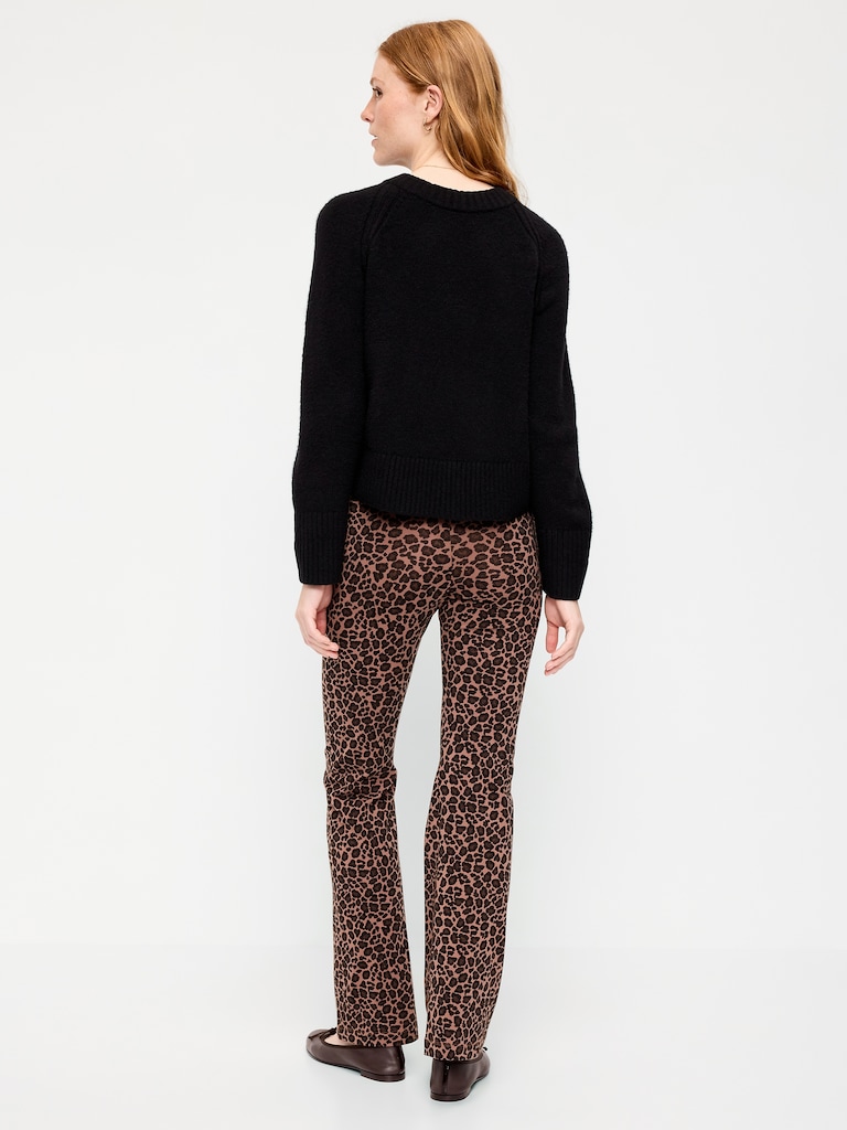 High-Waisted Fashion Flare Leggings