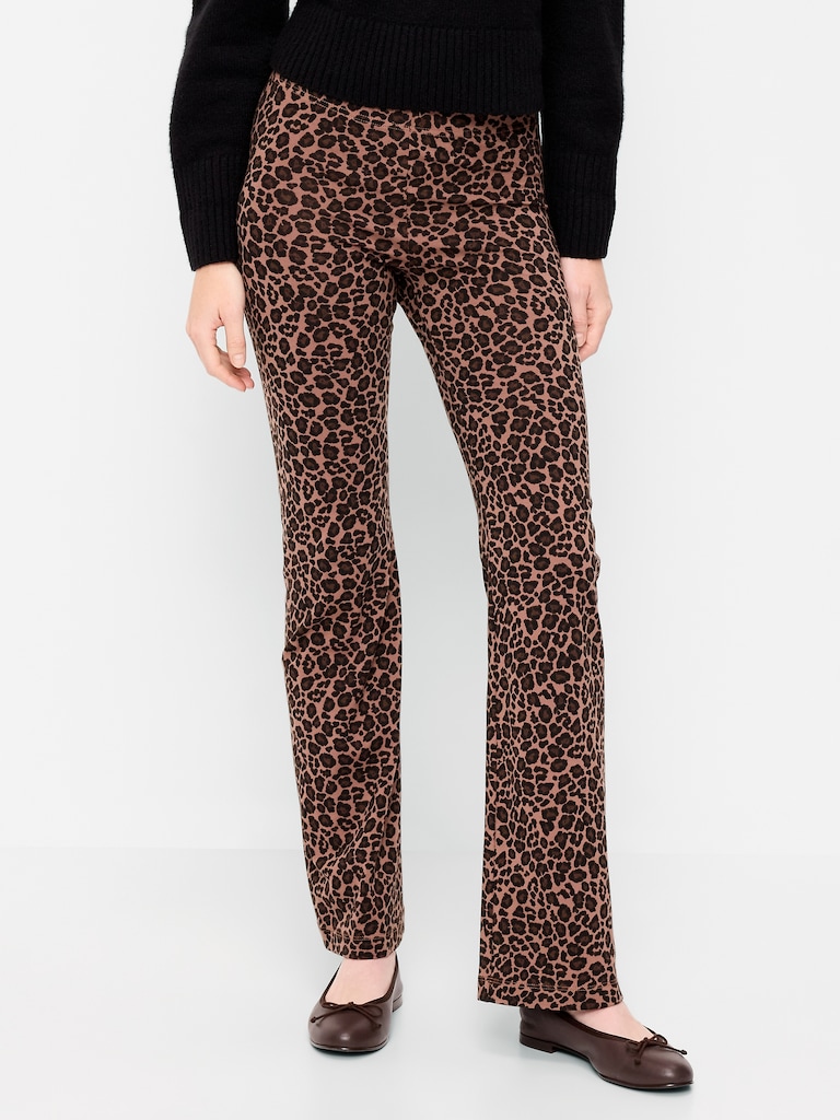 High-Waisted Fashion Flare Leggings