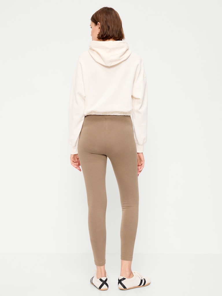 High-Waisted Jersey Fashion Layering Leggings