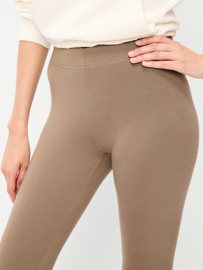 High-Waisted Jersey Fashion Layering Leggings