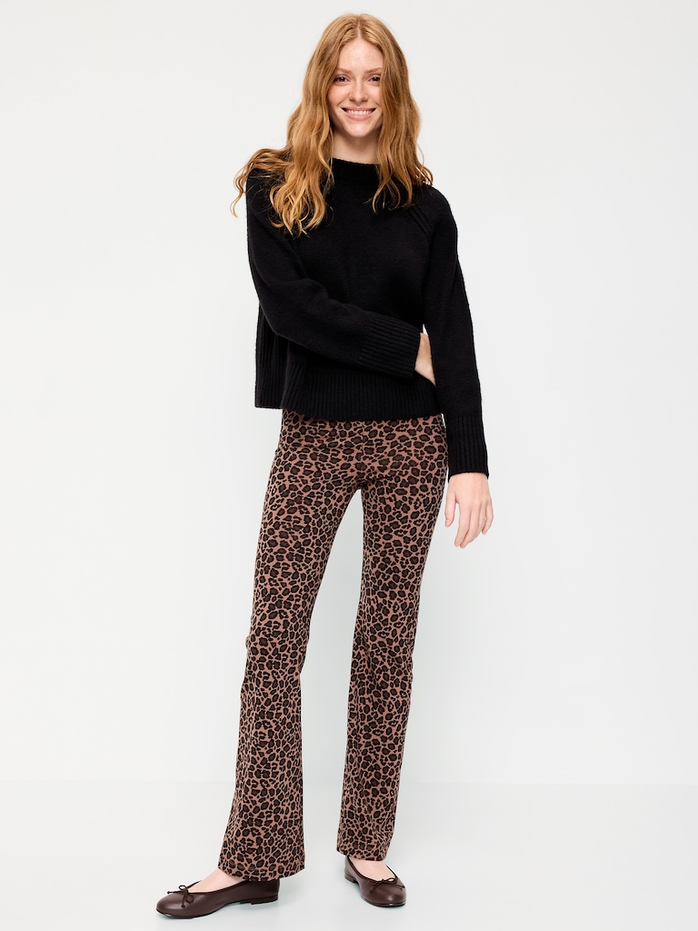 High-Waisted Fashion Flare Leggings