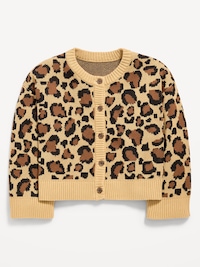 Cozy Button-Front Cardigan Sweater for Girls