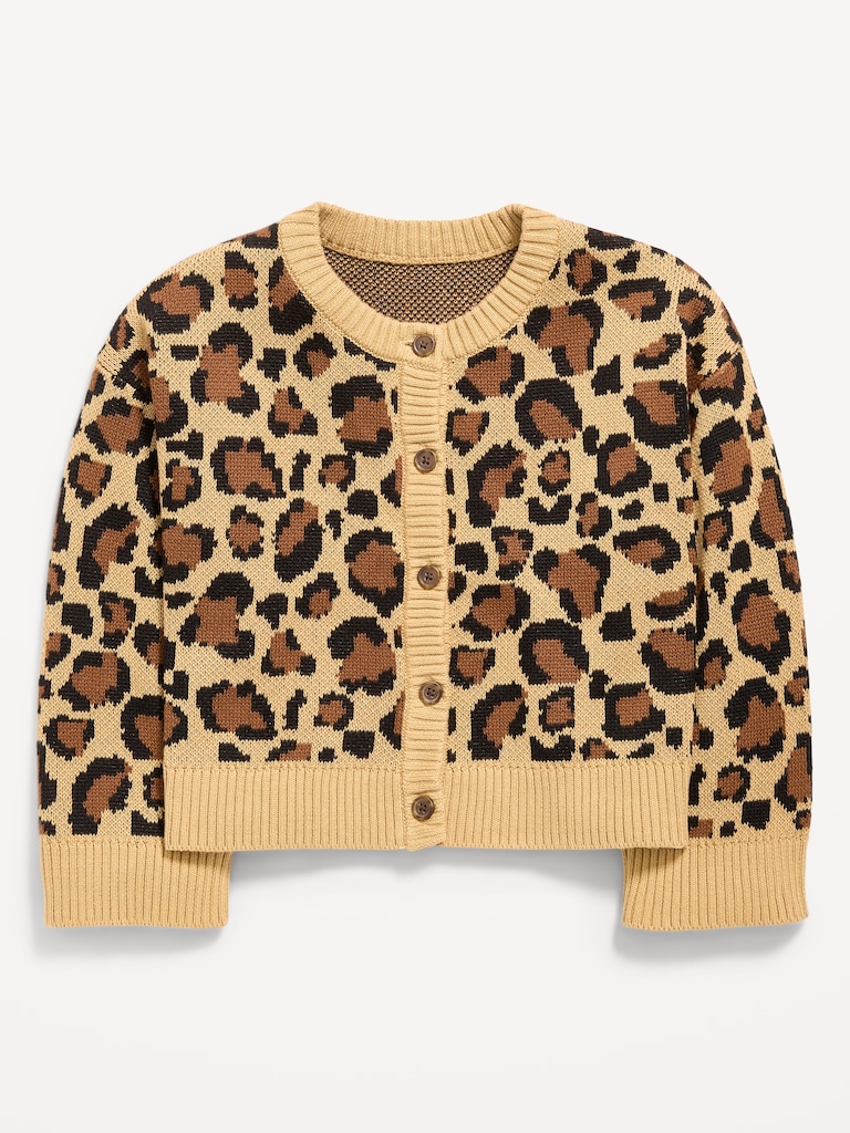 Cardigan douillet à devant boutonné pour fille