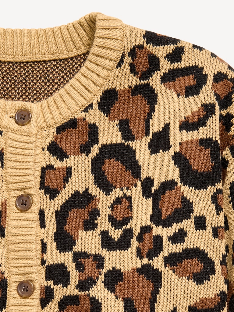 Cardigan douillet à devant boutonné pour fille
