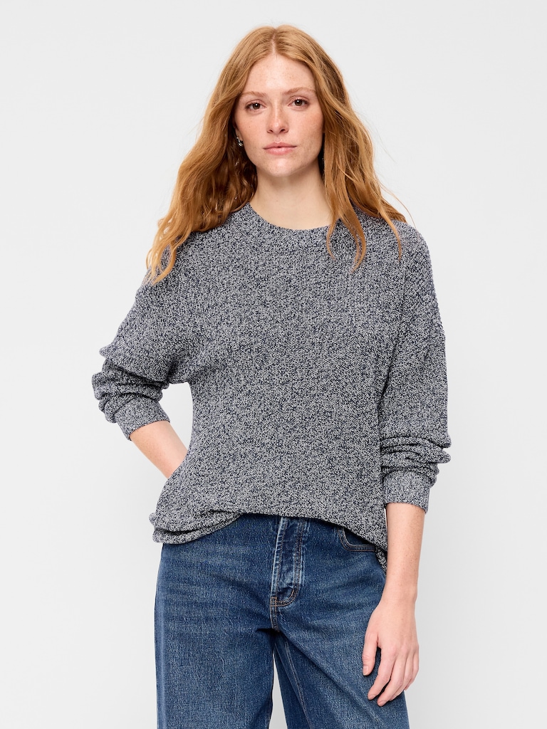 Seaside Cotton Shaker Tunic Sweater