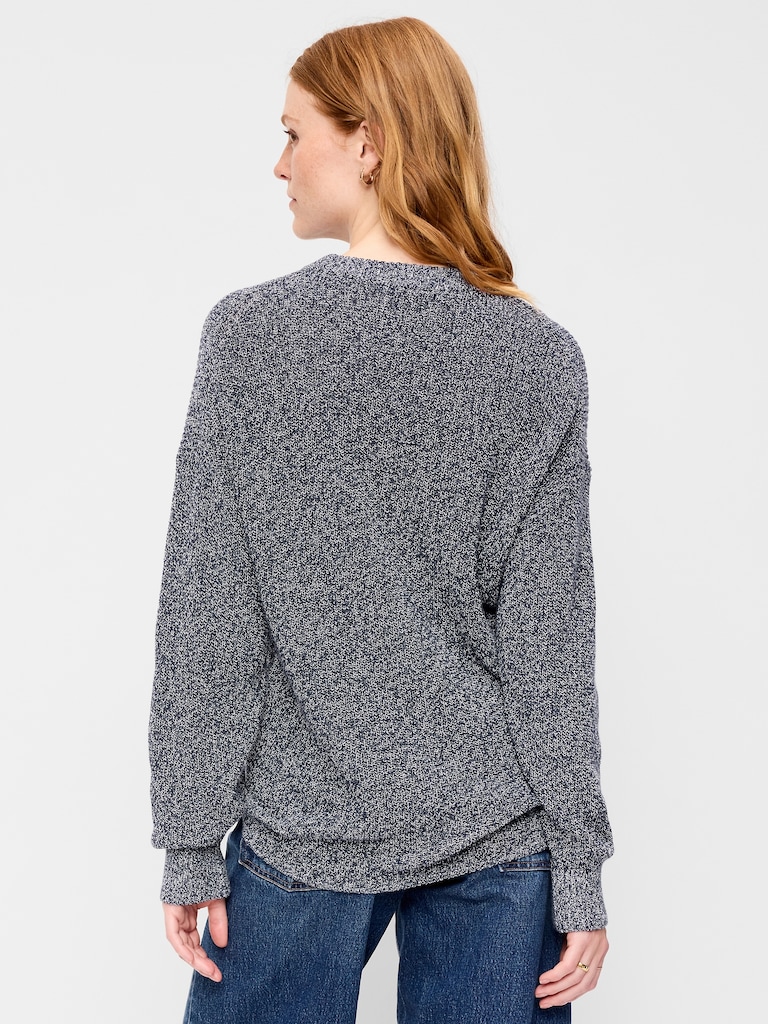Seaside Cotton Shaker Tunic Sweater