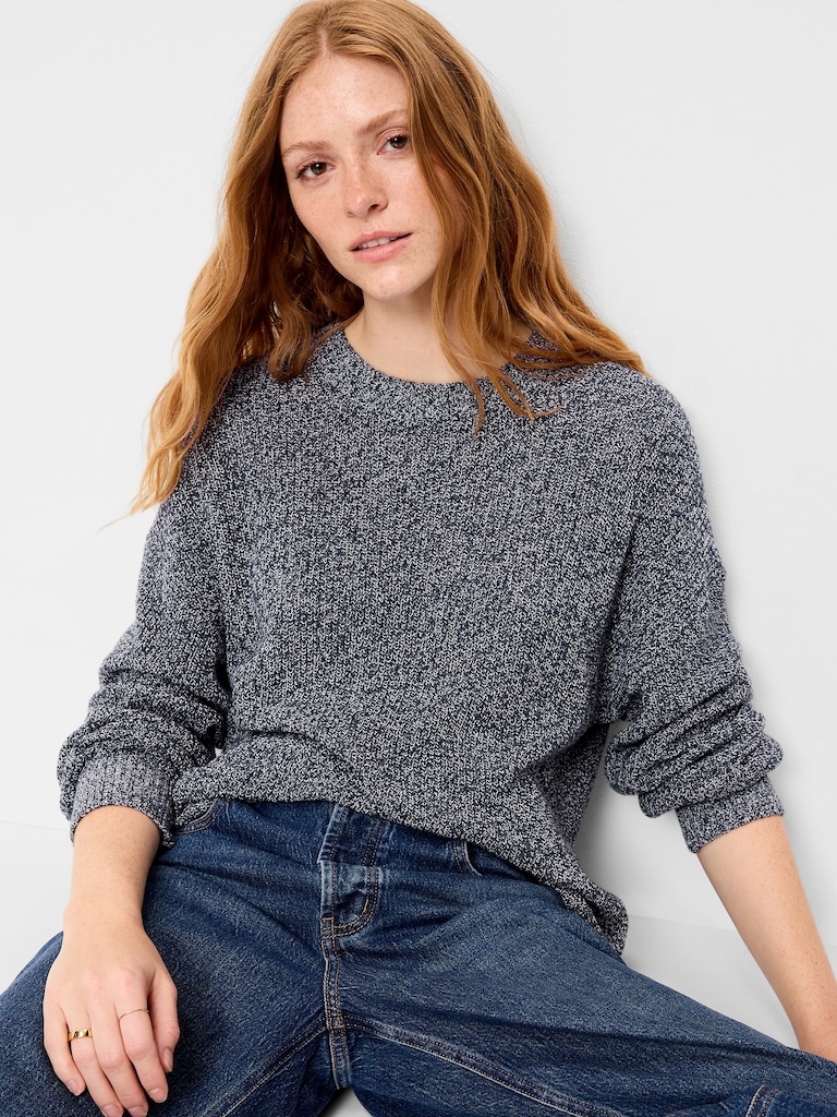 Seaside Cotton Shaker Tunic Sweater