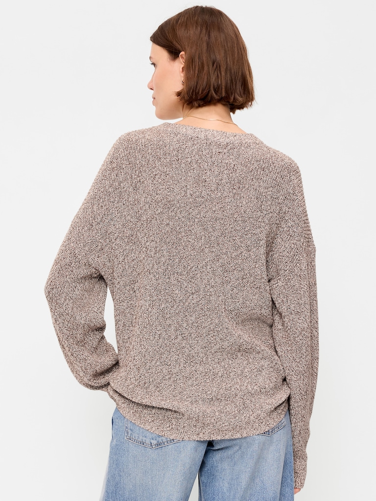 Seaside Cotton Shaker Tunic Sweater