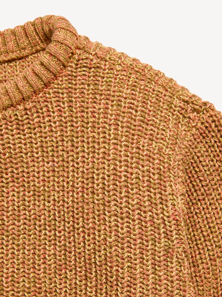 Oversized Long-Sleeve Sweater for Toddler Boys