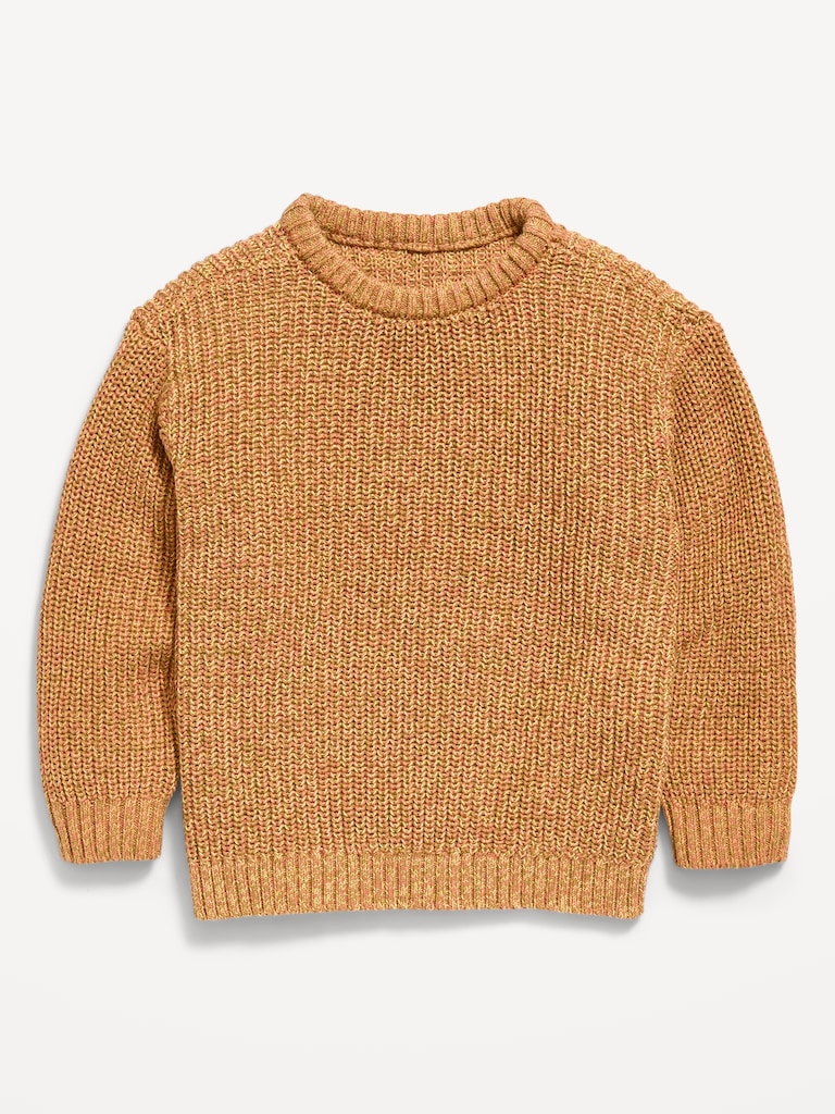 Oversized Long-Sleeve Sweater for Toddler Boys