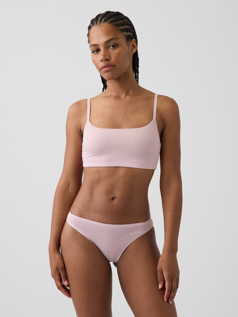 Softest Organic Stretch Cotton Scoop Bralette