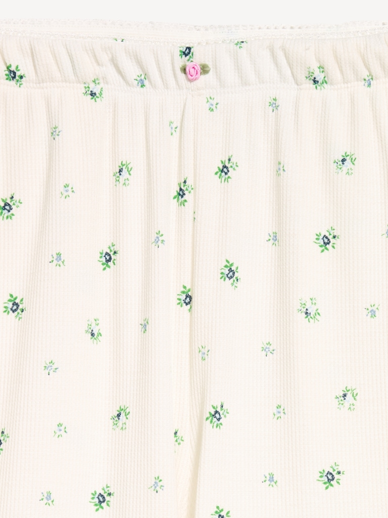 Waffle-Textured Pajama Pants