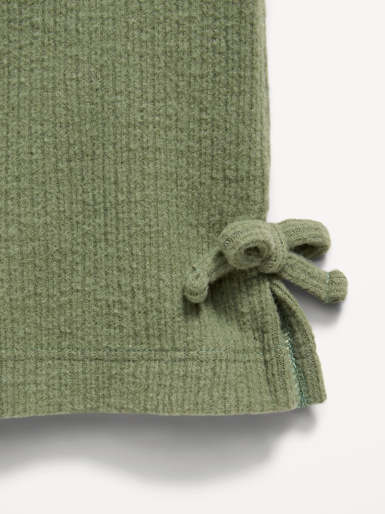 Pantalon côtelé douillet à jambe large pour toute-petite
