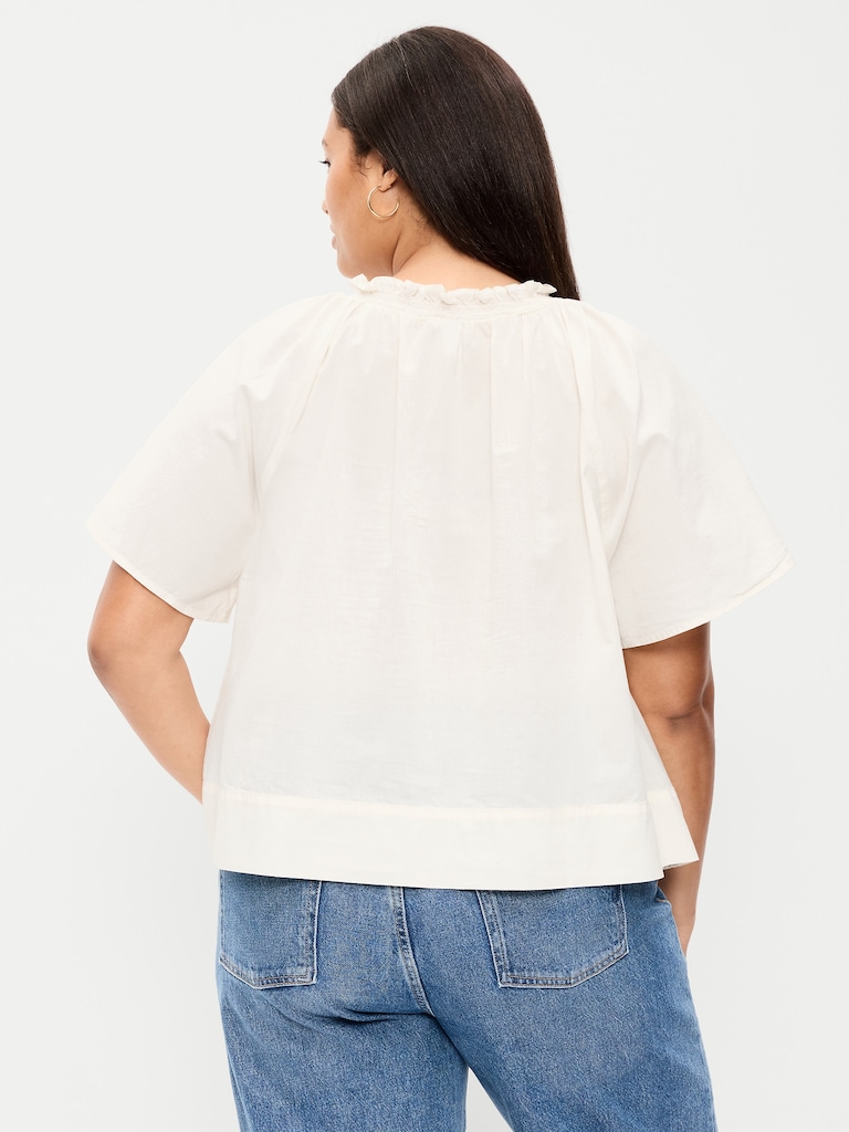Loose Short-Sleeve Top