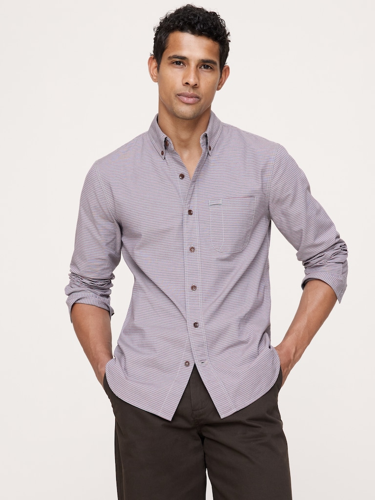 Standard-Fit Cotton Oxford Shirt