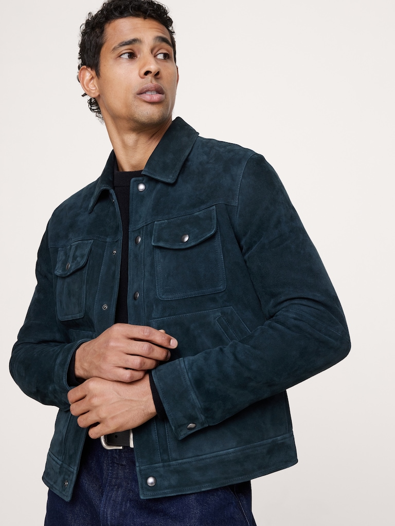 Suede Trucker Jacket
