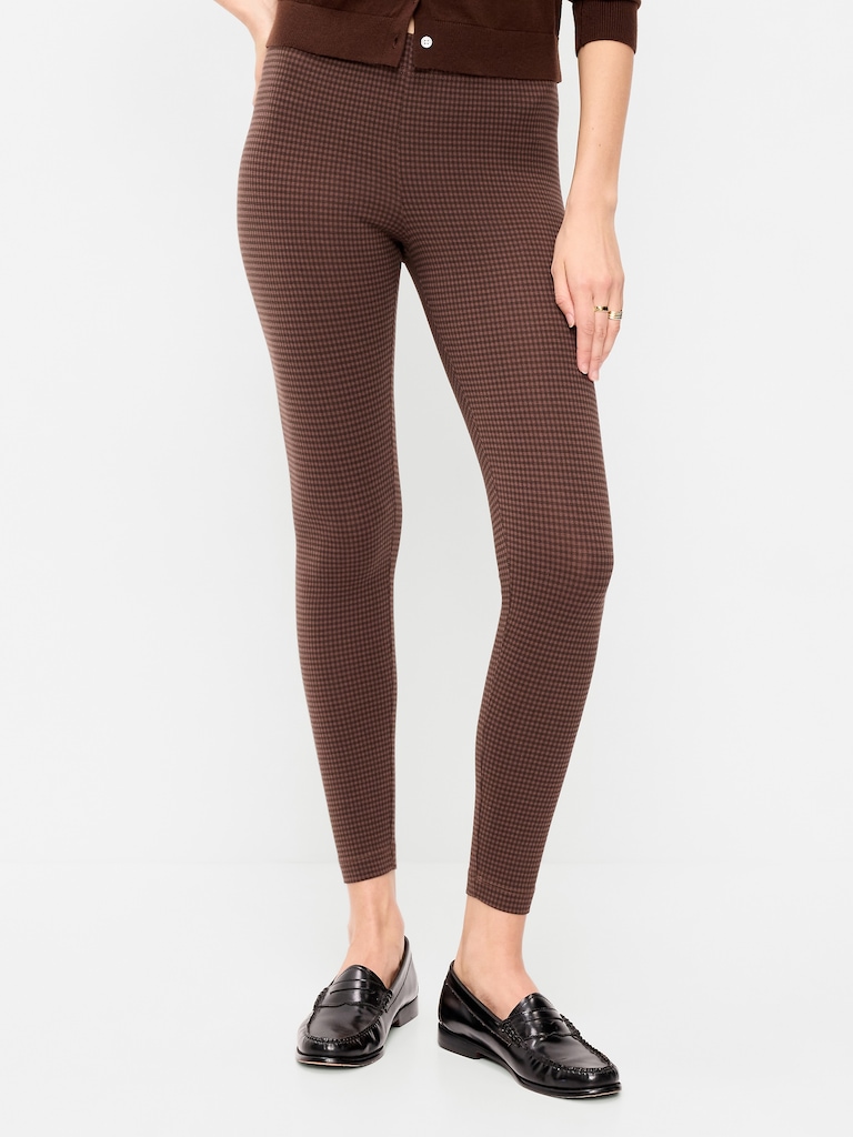 High-Waisted Jersey Fashion Layering Leggings