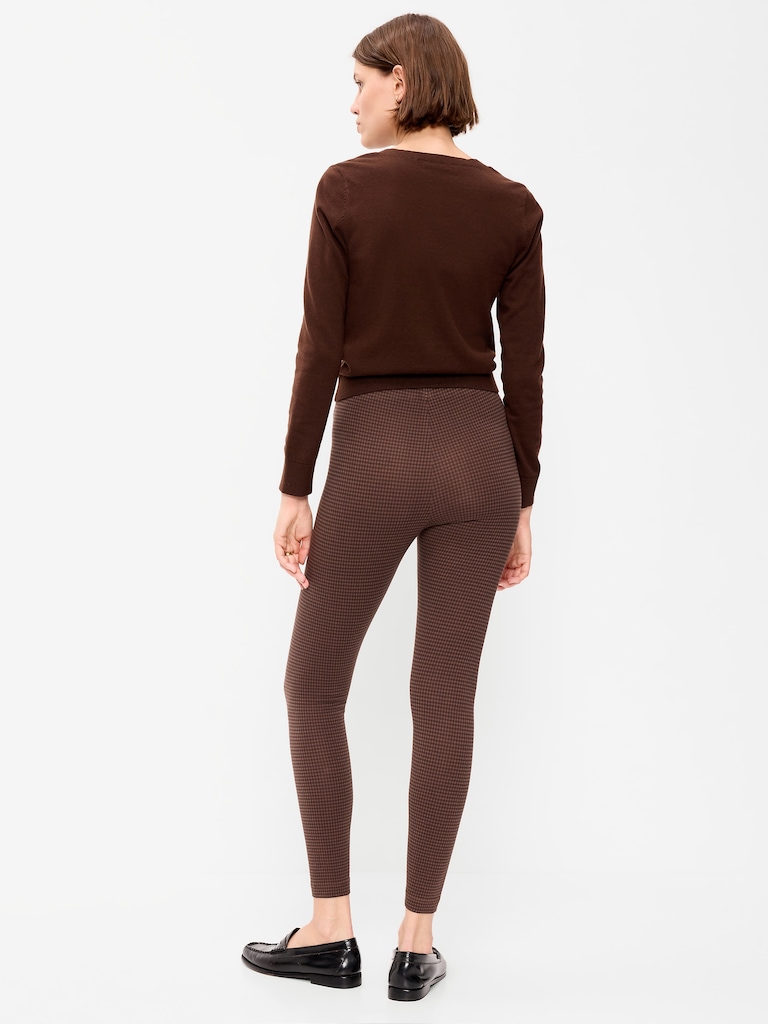 High-Waisted Jersey Fashion Layering Leggings