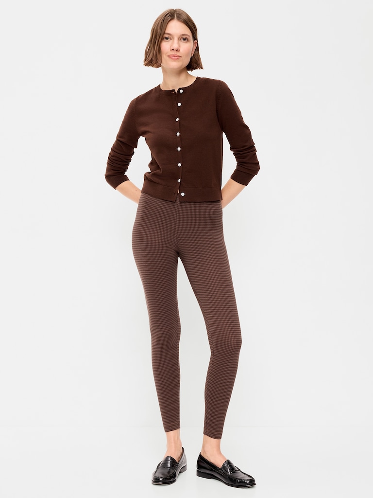 High-Waisted Jersey Fashion Layering Leggings