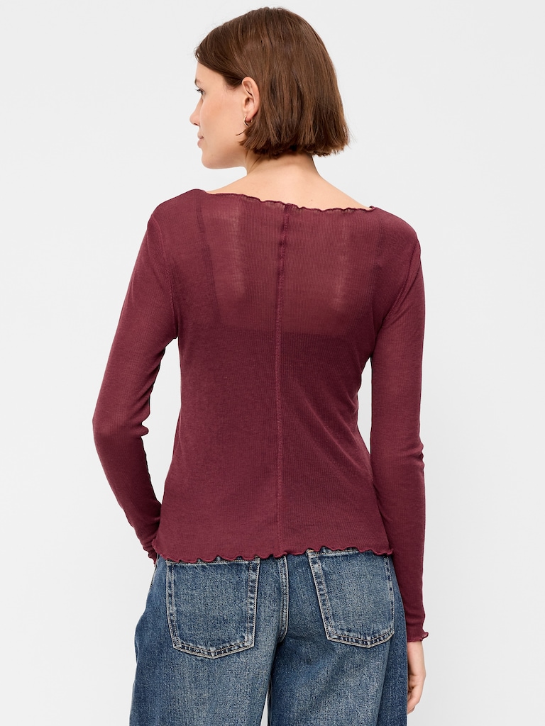 Lettuce-Edge Tissue T-Shirt