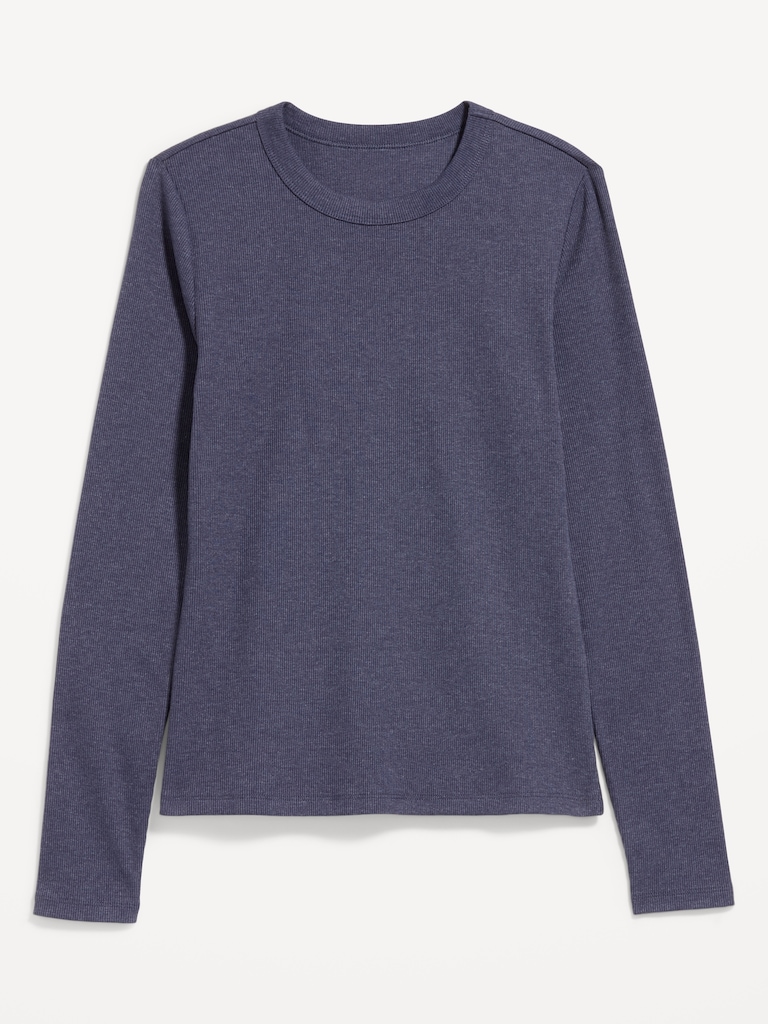 Snug Long-Sleeve Crew-Neck T-Shirt