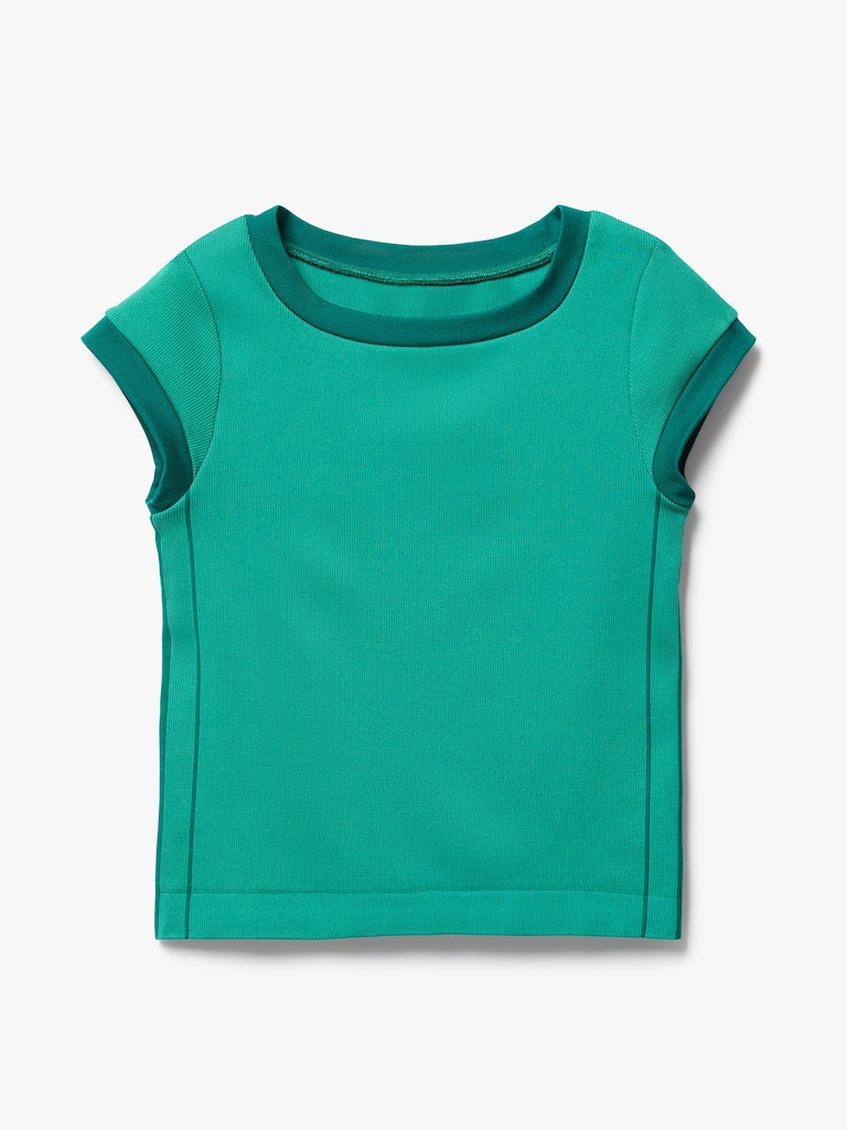 Athleta Girl Rise Above Rib Finish Line Tee