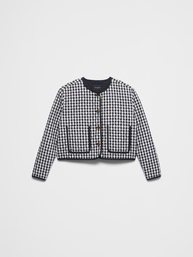 Quilted Gingham Jacket