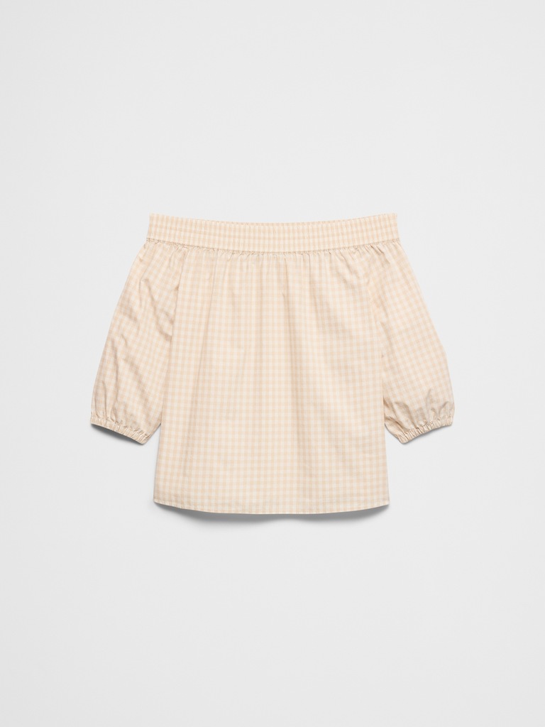 Off-Shoulder Smocked Top