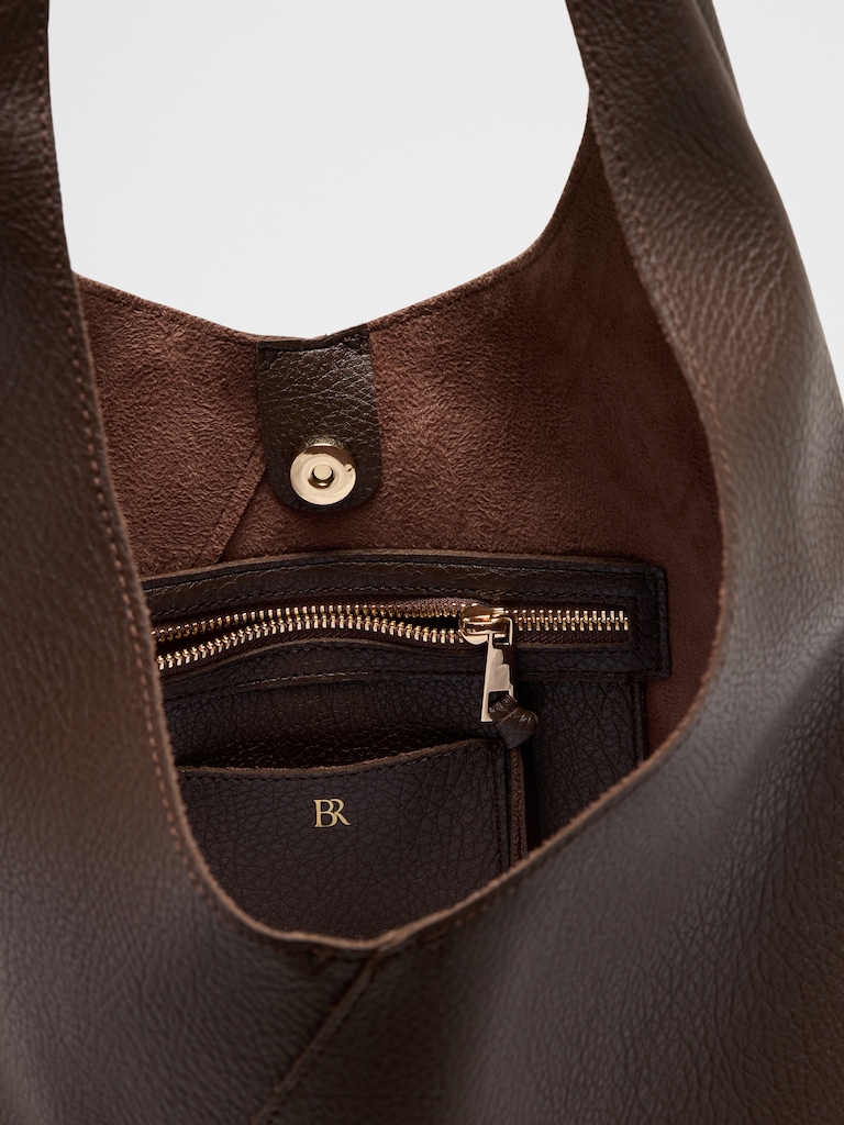 Vegan Leather Slouchy Tote