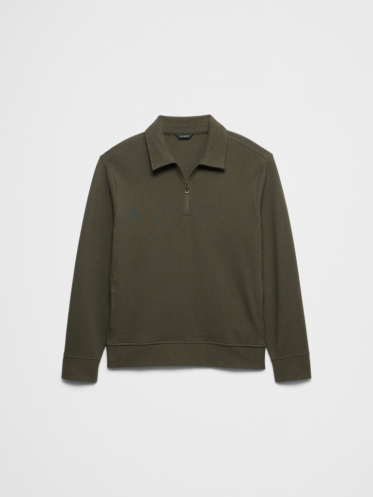 Ottoman Quarter-Zip Pullover Polo