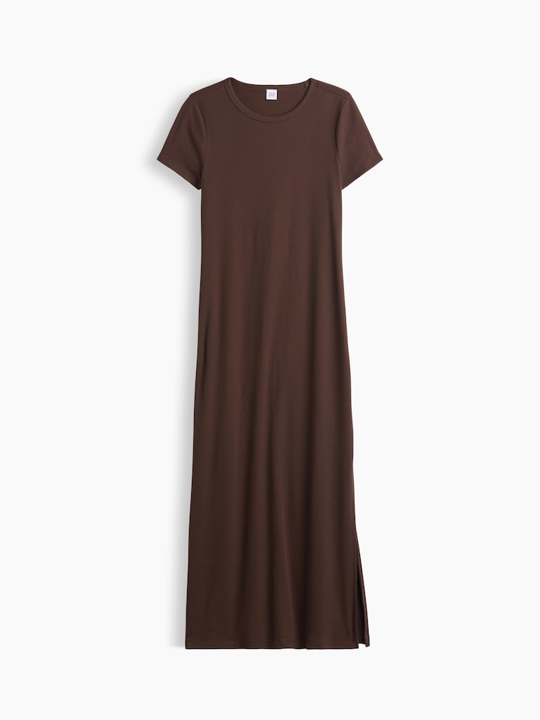 Modern Ribbed Maxi Dress