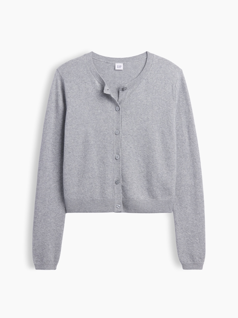 CashSoft Crewneck Cardigan