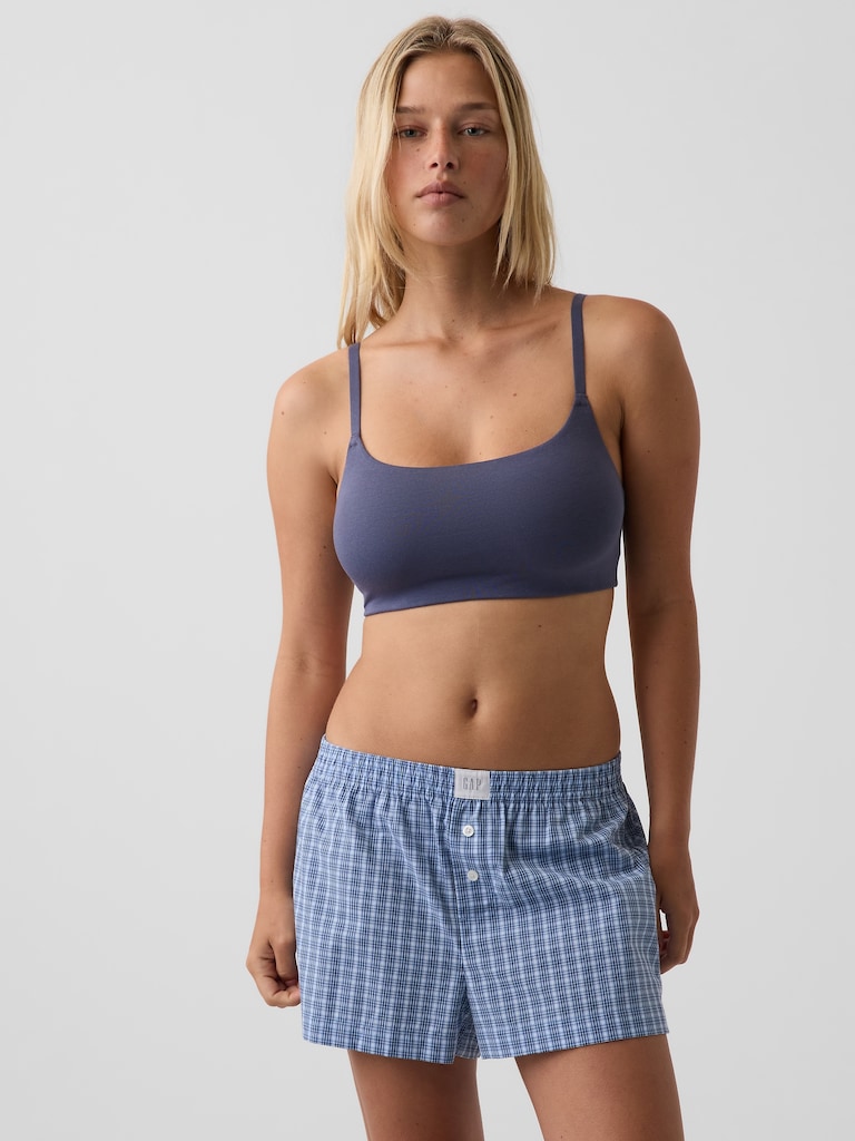 Softest Organic Stretch Cotton Scoop Bralette