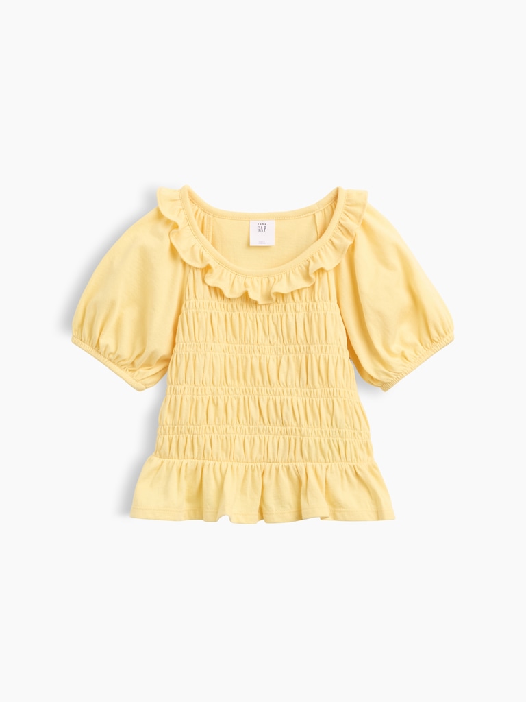 Baby & Toddler Smocked Peplum Top