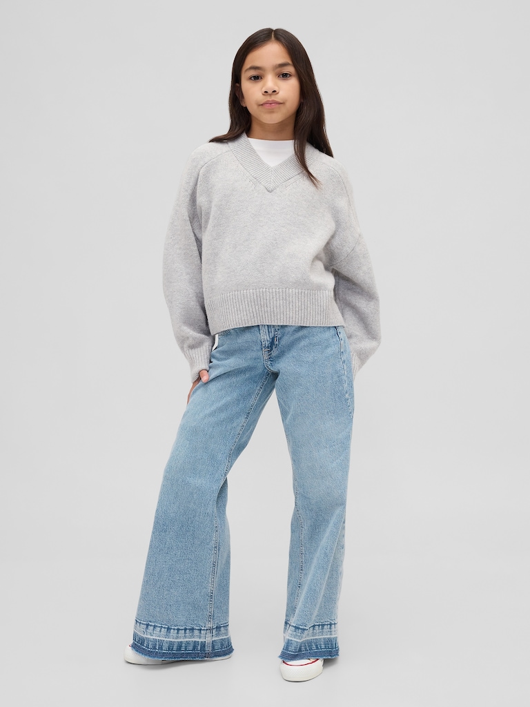 Kids Low Rise Relaxed Flare Jeans