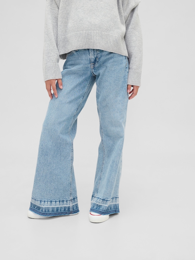 Kids Low Rise Relaxed Flare Jeans