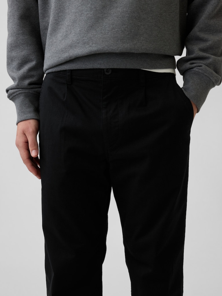 Modern Loose Pleated Khakis