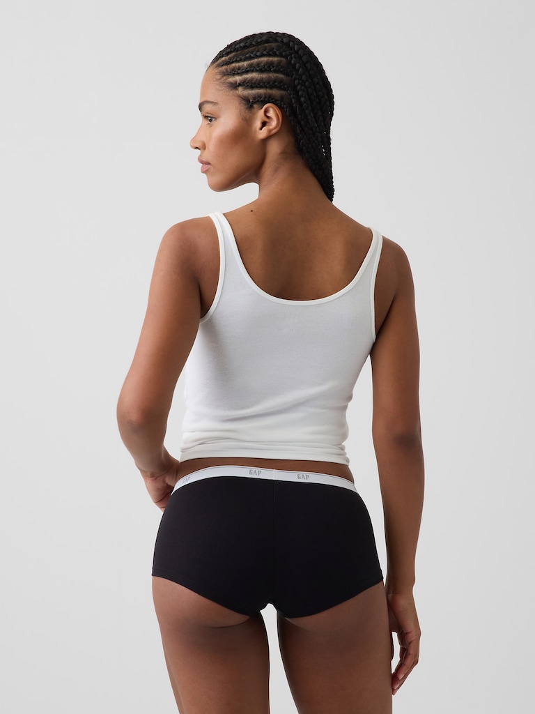 MadeSoft Organic Stretch Cotton Logo Shorty