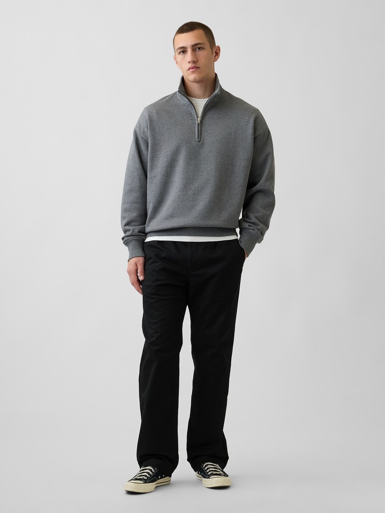 Modern Loose Pleated Khakis