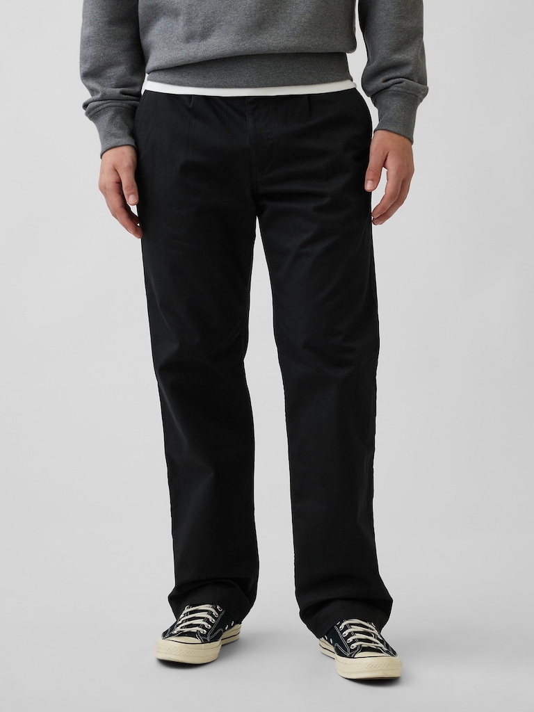 Modern Loose Pleated Khakis