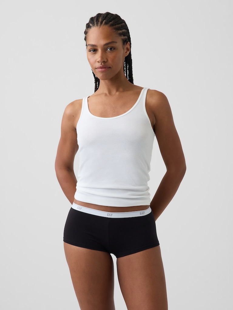 MadeSoft Organic Stretch Cotton Logo Shorty